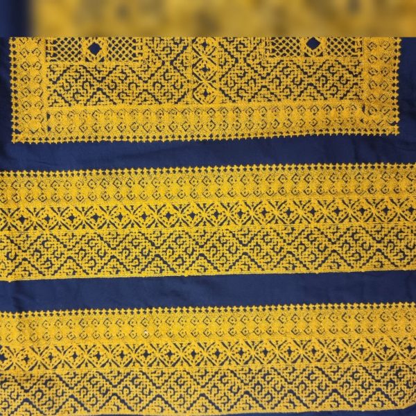 پنل سوزندوزی طرح زرد کاموایی - Image 4