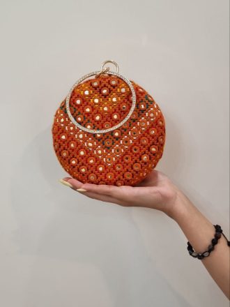 کیف کلاچ سوزندوزی آیینه ای