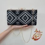 کیف کلاچ سوزندوزی نپالی ابریشمی