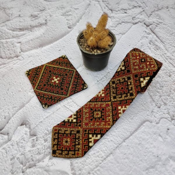 ست کراوات و پوشت سوزن دوزی - Image 9