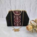 کیف دهانه فلزی سوزندوزی دستدوز