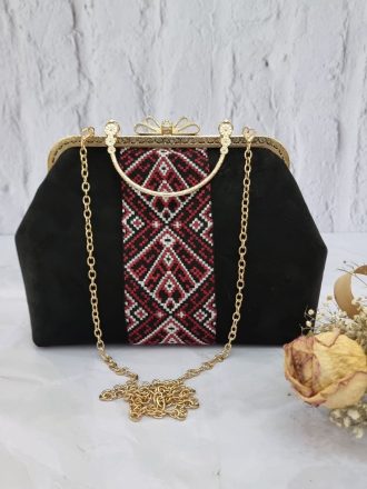 کیف دهانه فلزی سوزندوزی دستدوز